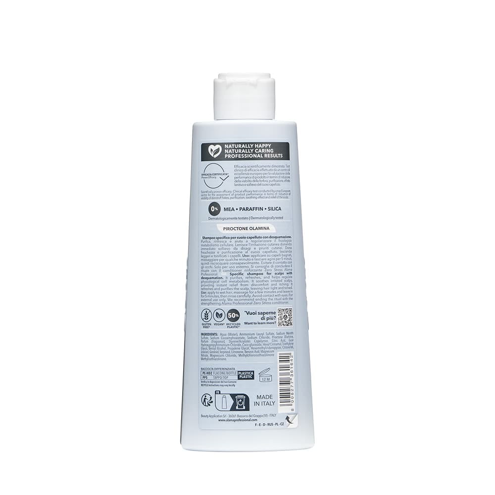 Alama-Шампунь от перхоти освежающий, очищающий Alama ZERO STRESS SHAMPOO, 300 мл - фото 2