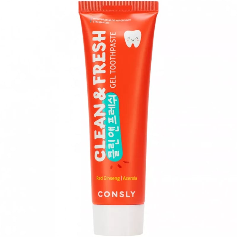 Гелевая зубная паста Clean&Fresh с экстрактами красного женьшеня и ацеролы, 105 г