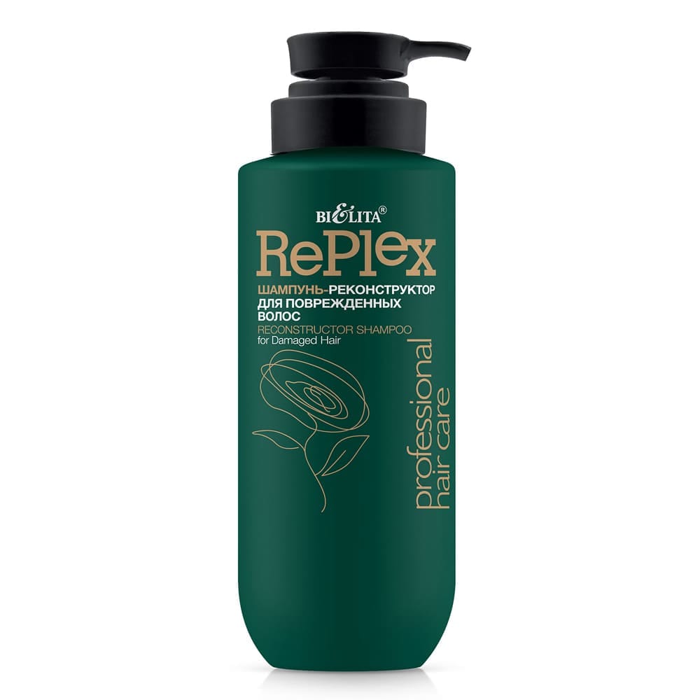 Replex Шампунь-реконструктор для поврежденных волос Professional HAIR CARE, 500 мл.