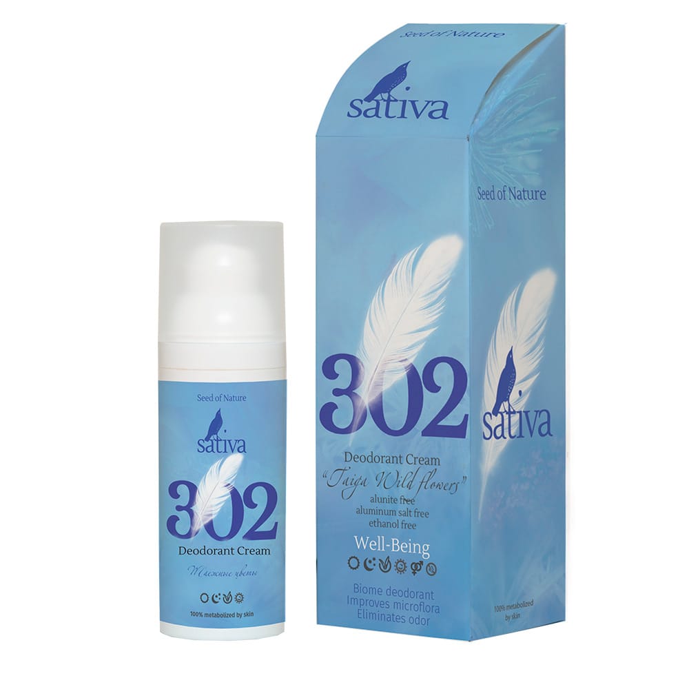 Крем-дезодорант «Таёжные цветы» Deodorant Cream №302, 50 мл