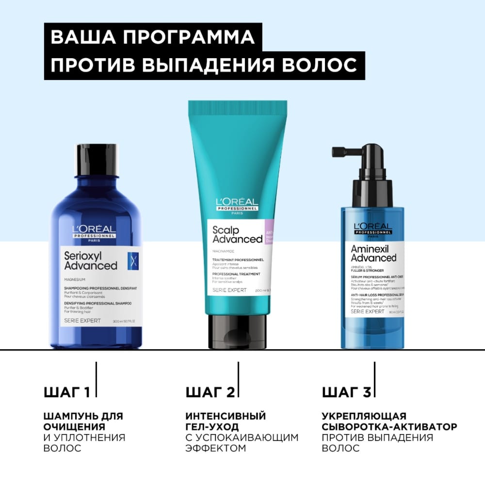 Сыворотка против выпадения волос Serie Expert Aminexil Advanced, 90 мл - фото 4