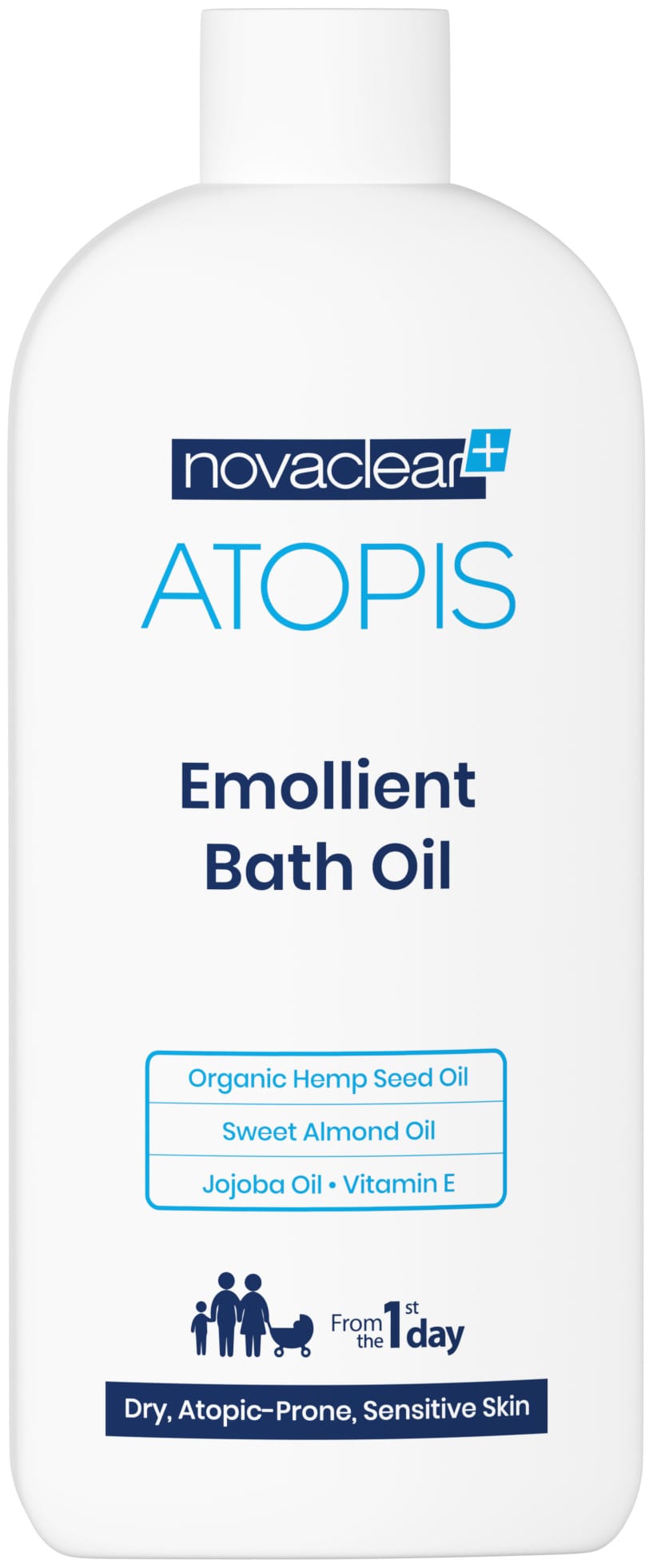 Смягчающее масло для ванны для детей и взрослых Novaclear Atopis
