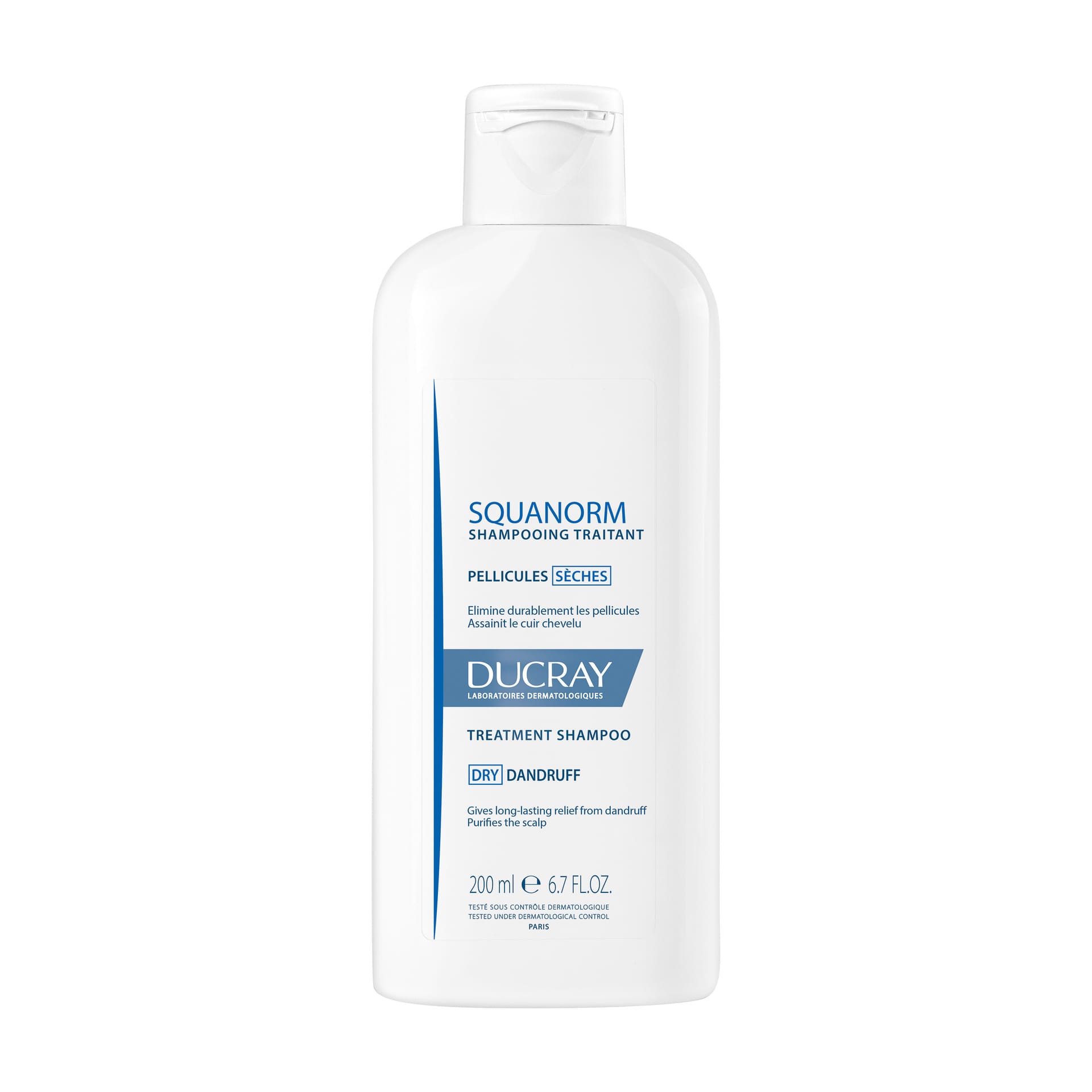 Шампунь против сухой перхоти Ducray Squanorm, 200 мл