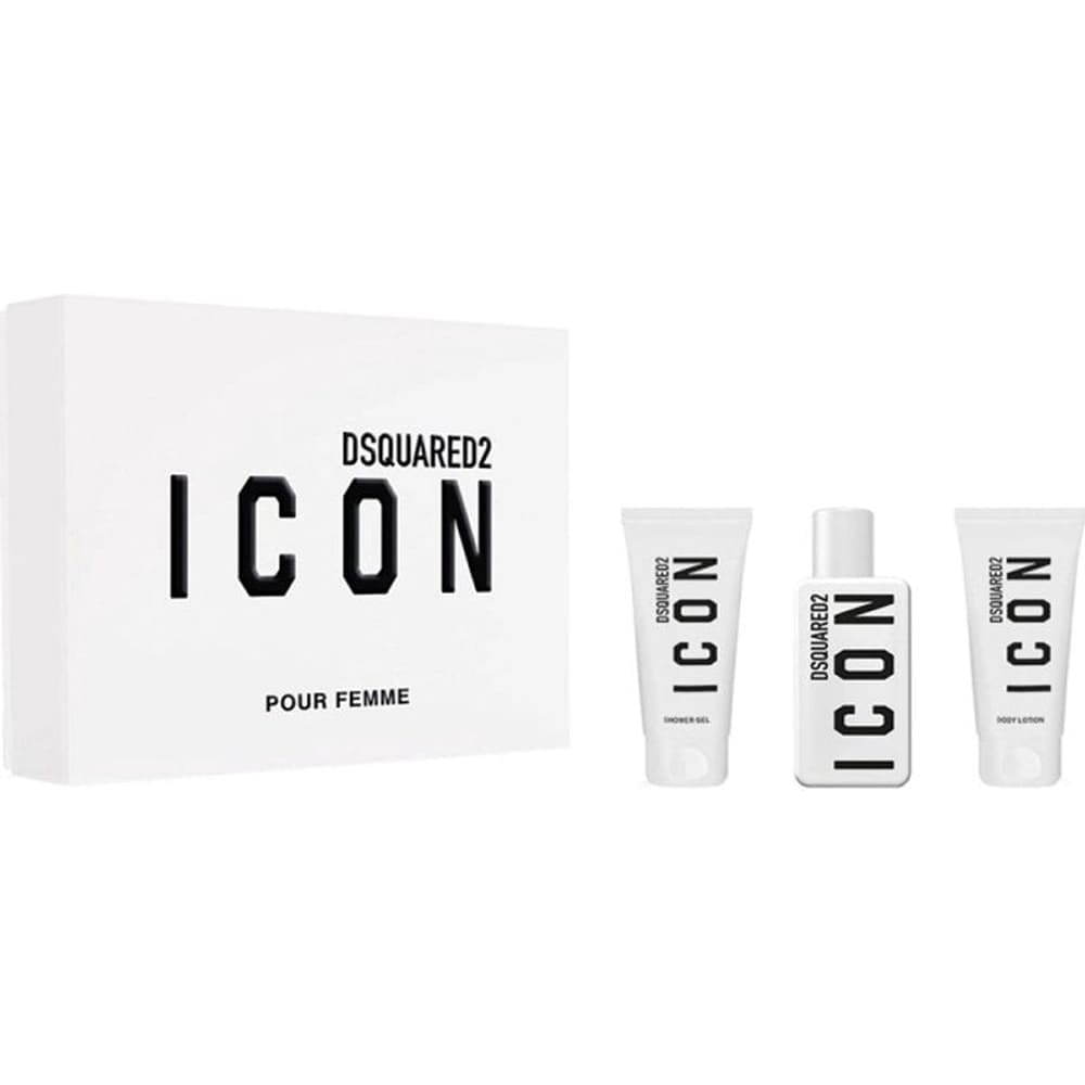 Набор парфюмерно-косметический DSQUARED2 ICON (Парфюмерная вода женская 50мл + Гель для душа женский 50мл + Лосьон для тела женский 50мл)
