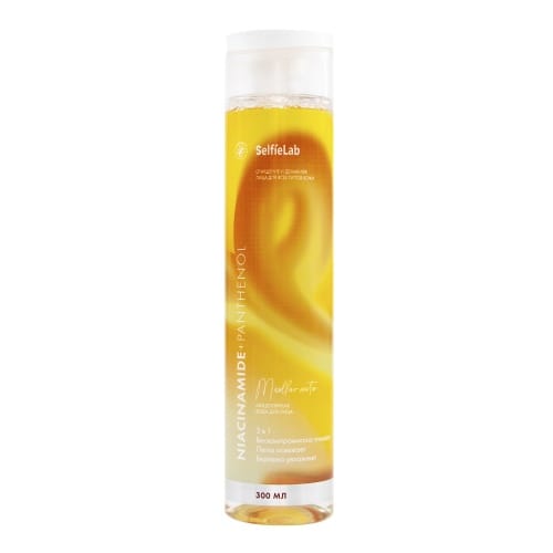 Мицеллярная вода для лица линии "Niacinamide + Panthenol", товарный знак SelfieLab, флакон 300 мл