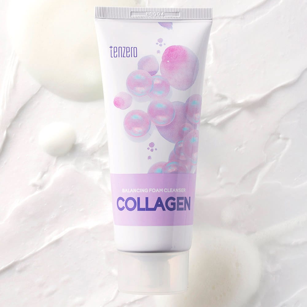Крем-пенка для лица очищающая Tenzero Balancing Foam Cleanser Collagen, 100 мл - фото 3