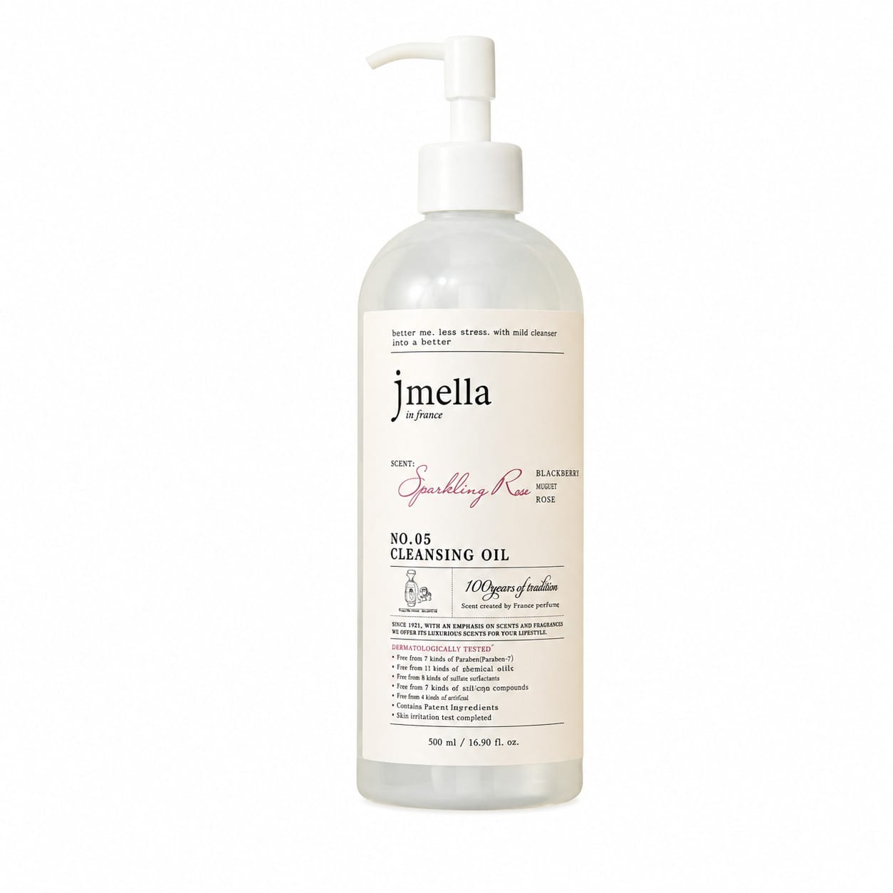 Очищающее гидрофильное масло для лица Jmella in France Sparkling Rose Cleansing Oil, 500 мл
