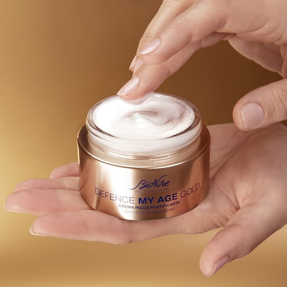 BioNike Насыщенный укрепляющий крем для лица DEFENCE MY AGE GOLD rich fortifying cream, 50 мл - фото 4