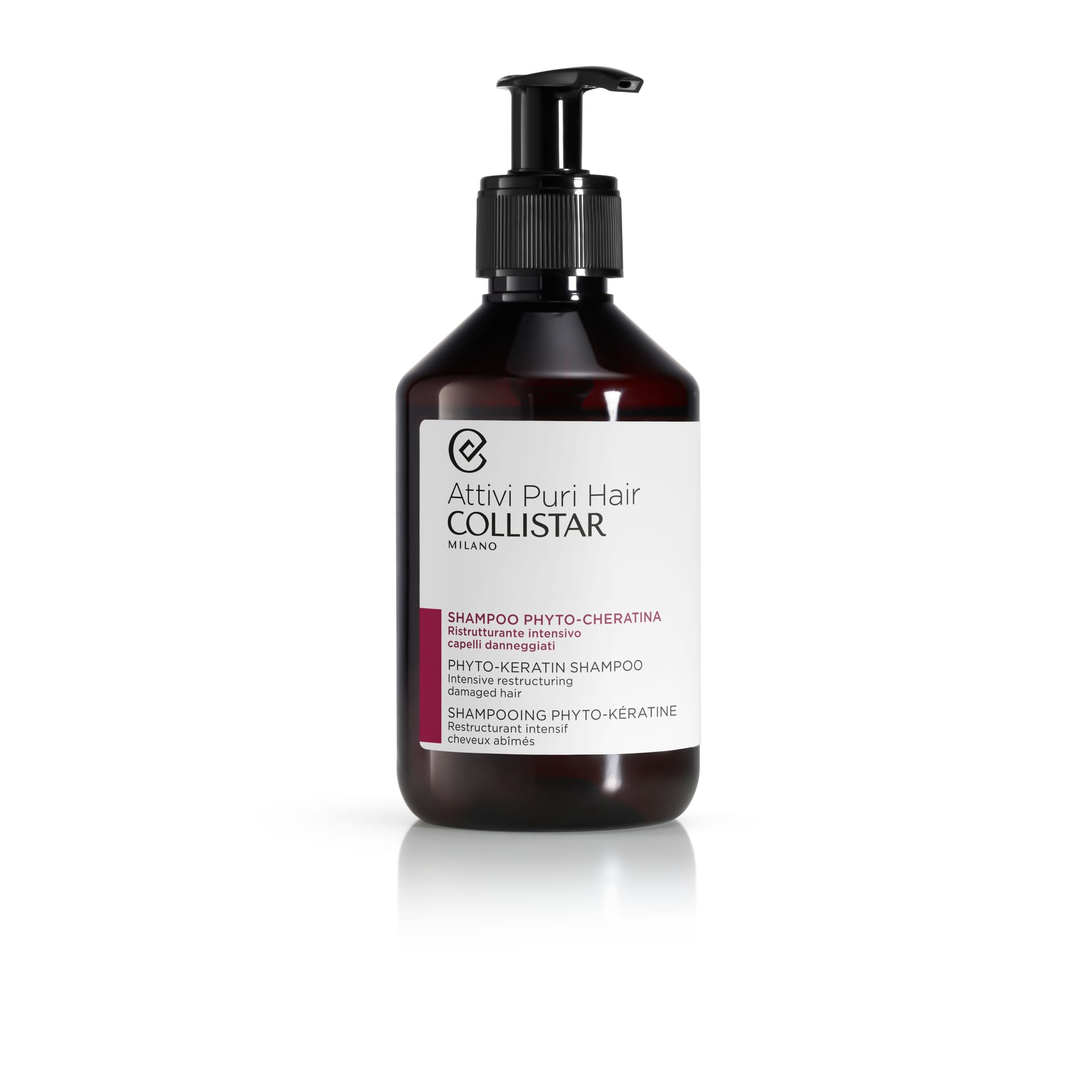 Шампунь для восстановления поврежденных волос Attivi Puri Hair/Phyto-Keratin Shampoo, 250 мл
