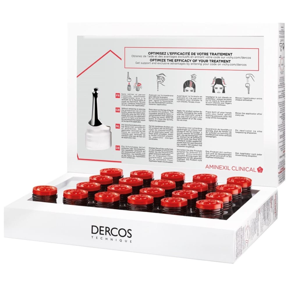 Vichy Dercos Aminexil Intensive 5 Средство против выпадения волос широкого спектра действия для женщин 21 шт - фото 2