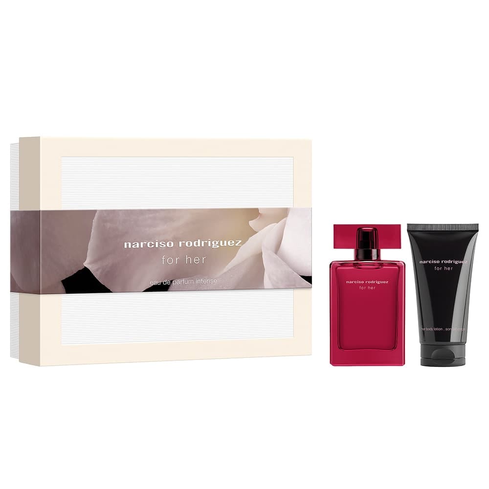Набор парфюмерно-косметический (Парфюмерная вода интенсивная Narciso Rodriguez For Her 50 мл + Лосьон для тела парфюмированный For Her 50 мл)