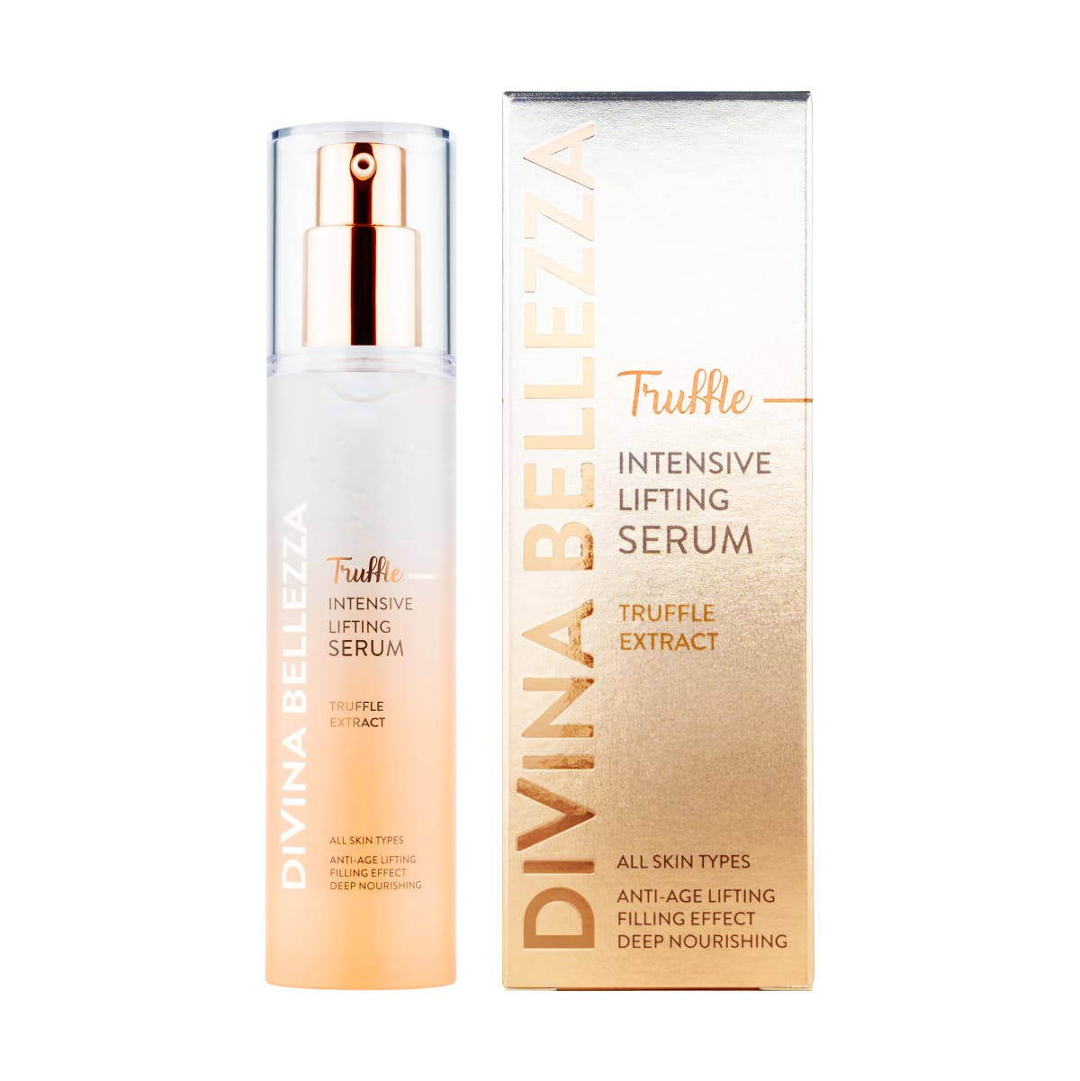 Интенсивная лифтинг сыворотка с трюфелем для лица DiVina Bellezza Truffle Intensive Lifting Serum, 50 мл