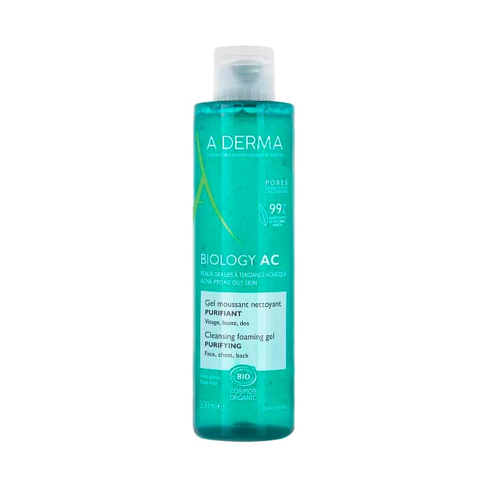 Гель пенящийся очищающий A-Derma Biology AC, 200 мл