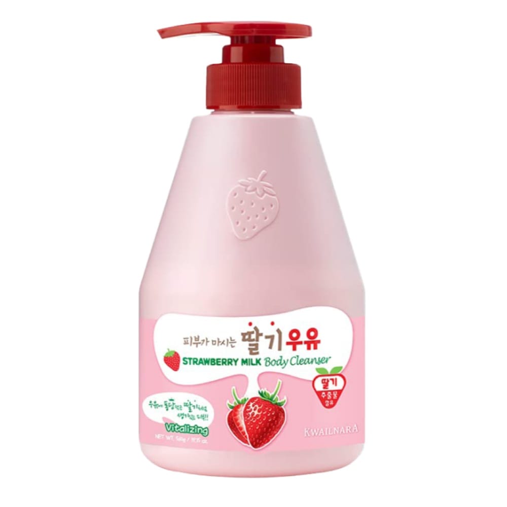 Гель для душа клубничный Kwailnara Strawberry Milk Body Cleanser, 560 мл