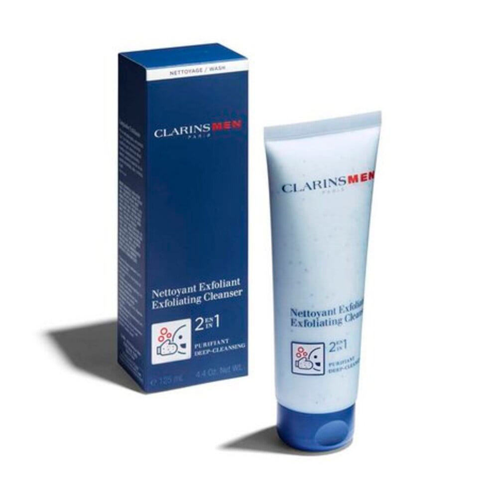 Очищающий и отшелушивающий мужской крем для лица «2 в 1» Clarins Men Exfoliating Cleanser 125 мл - фото 4