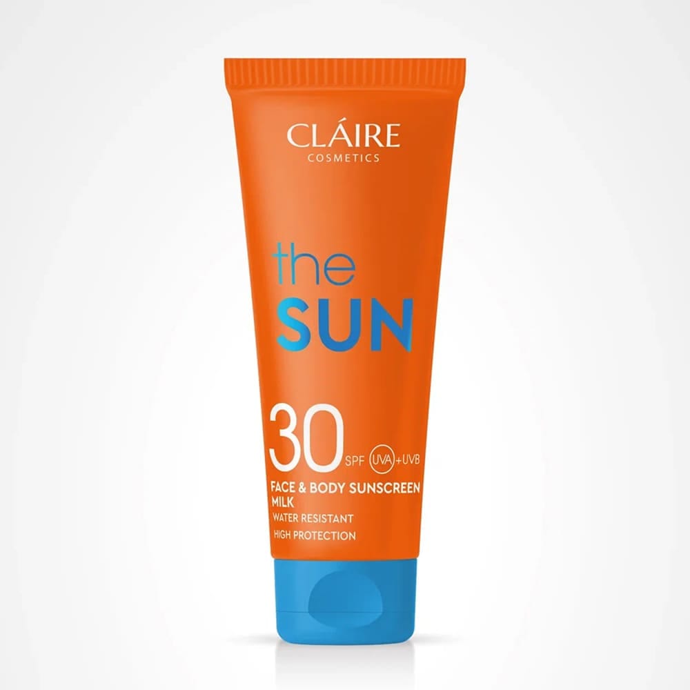 Claire The Sun Солнцезащитное увлажняющее молочко для лица и тела водостойкое SPF 30, 200 мл. - фото 3