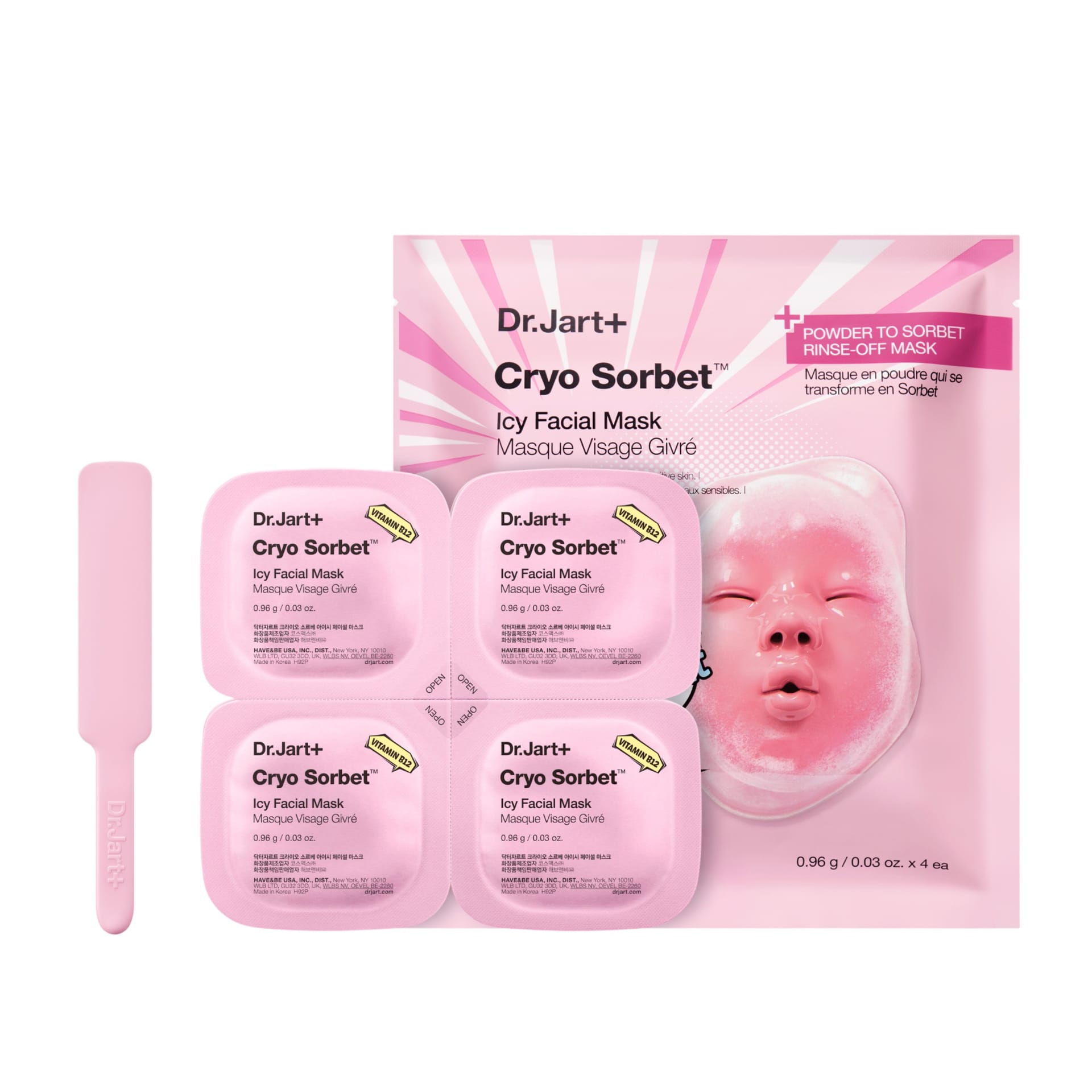 Охлаждающая маска-сорбет  Dr. Jart+ Cryo Sorbet Icy Facial Mask  0,96 г*4 шт
