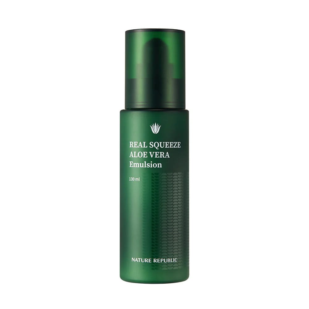 Увлажняющая эмульсия для упругости и гладкости кожи лица Real Squeeze Aloe Vera Emulsion, 130 мл