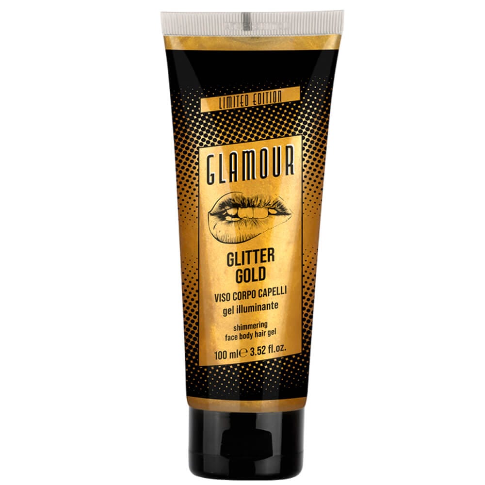 Гель для лица, тела и волос с глиттером Glamour Glitter Gold, 100 мл