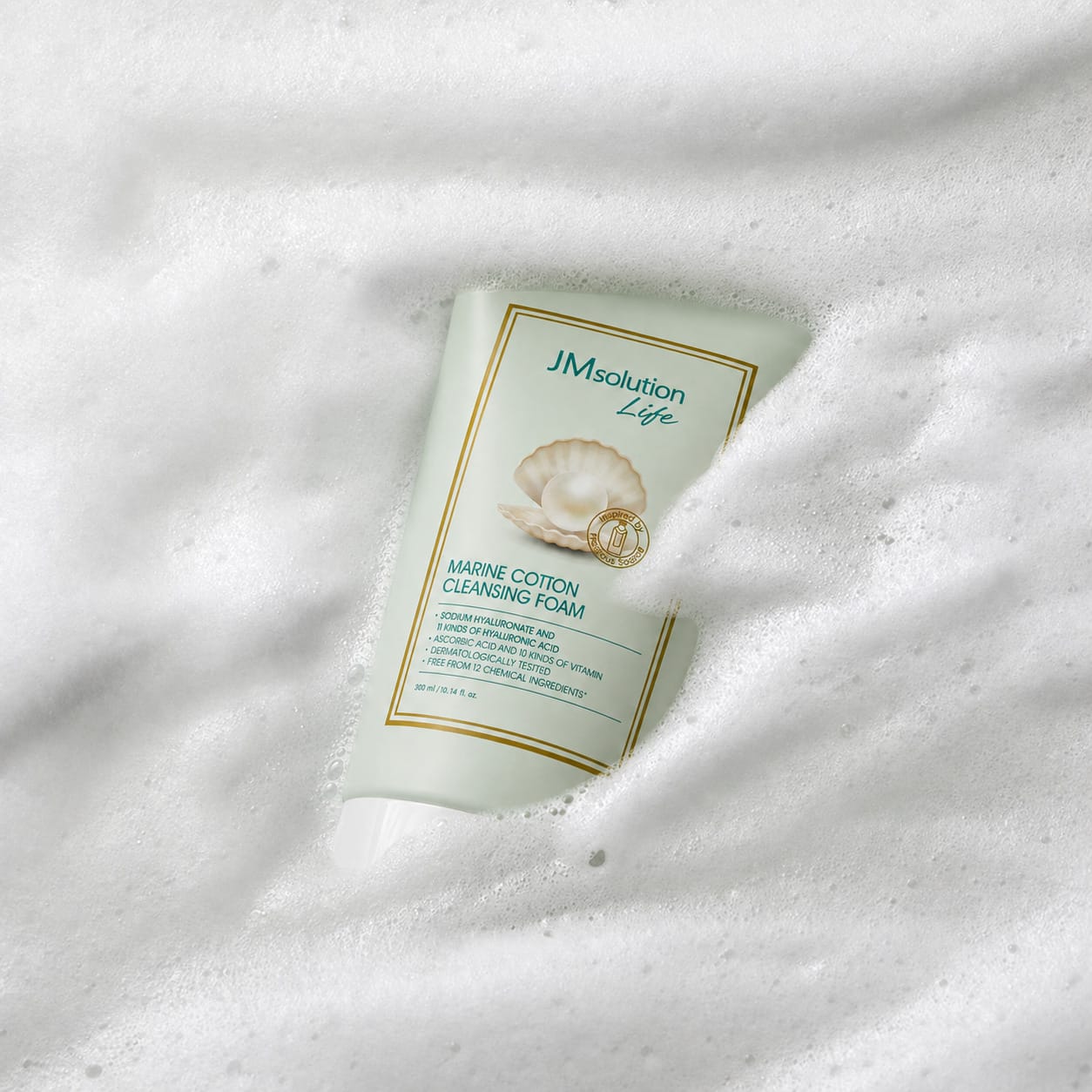 Очищающая пенка для лица JMsolution Life Cotton Cleansing Foam, 300 мл - фото 3