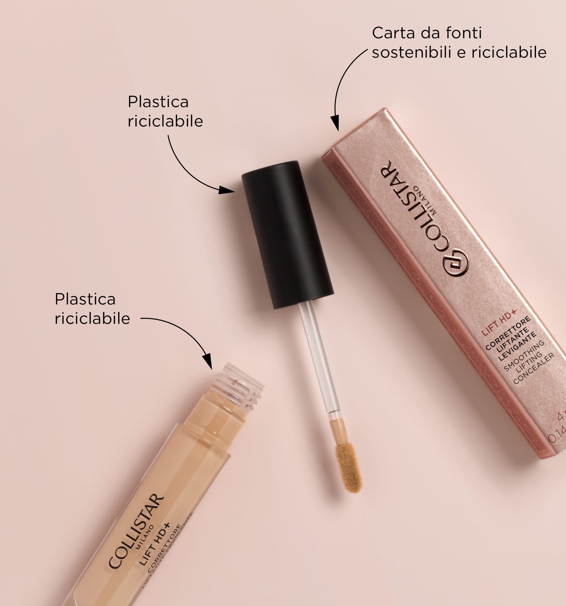 Разглаживающий лифтинговый корректор Lift HD+/Smoothing Lifting Concealer, 4 мл - фото 2