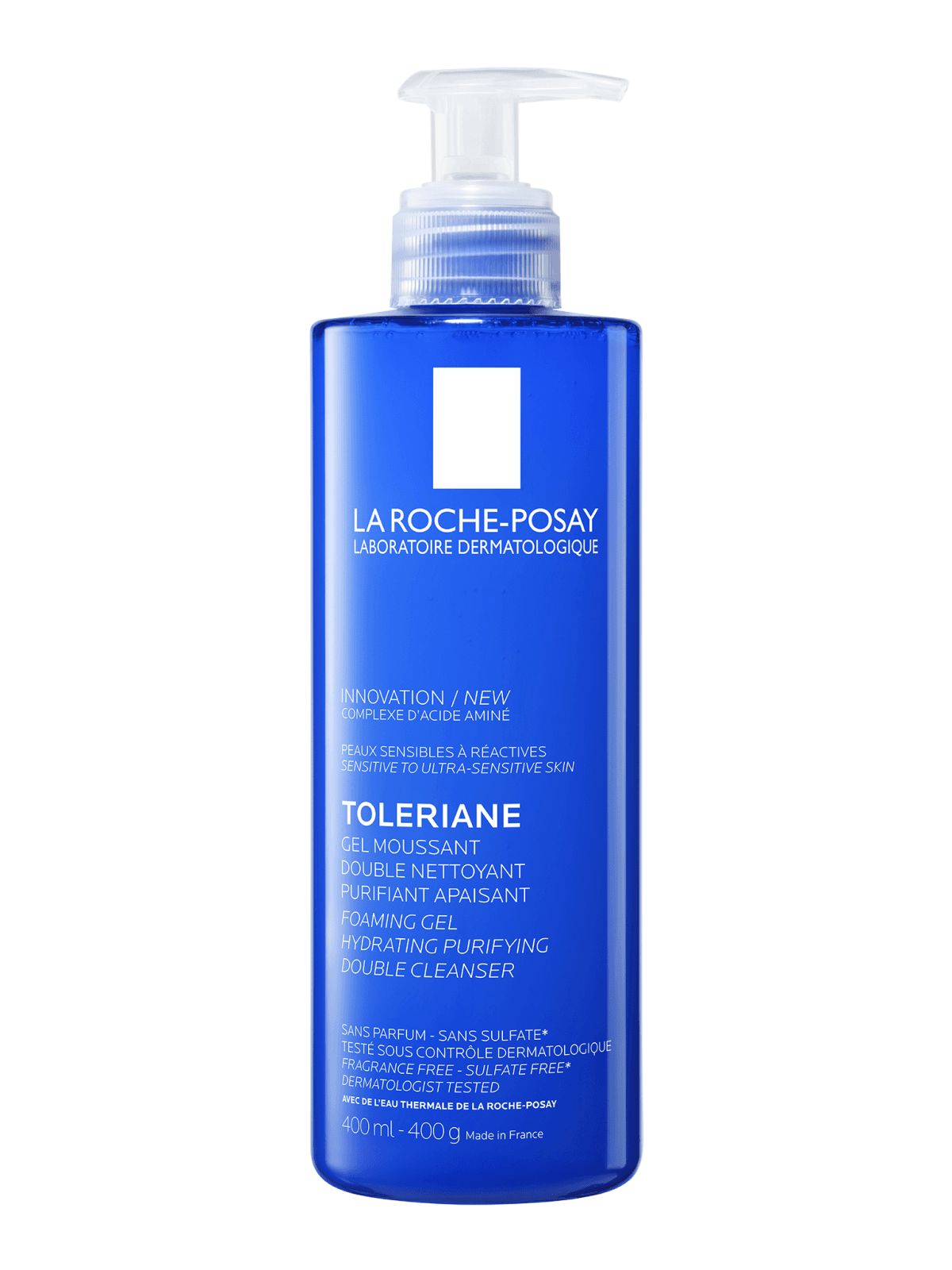 Гель-пенка очищающая для лица La Roche-Posay Toleriane, 400 мл