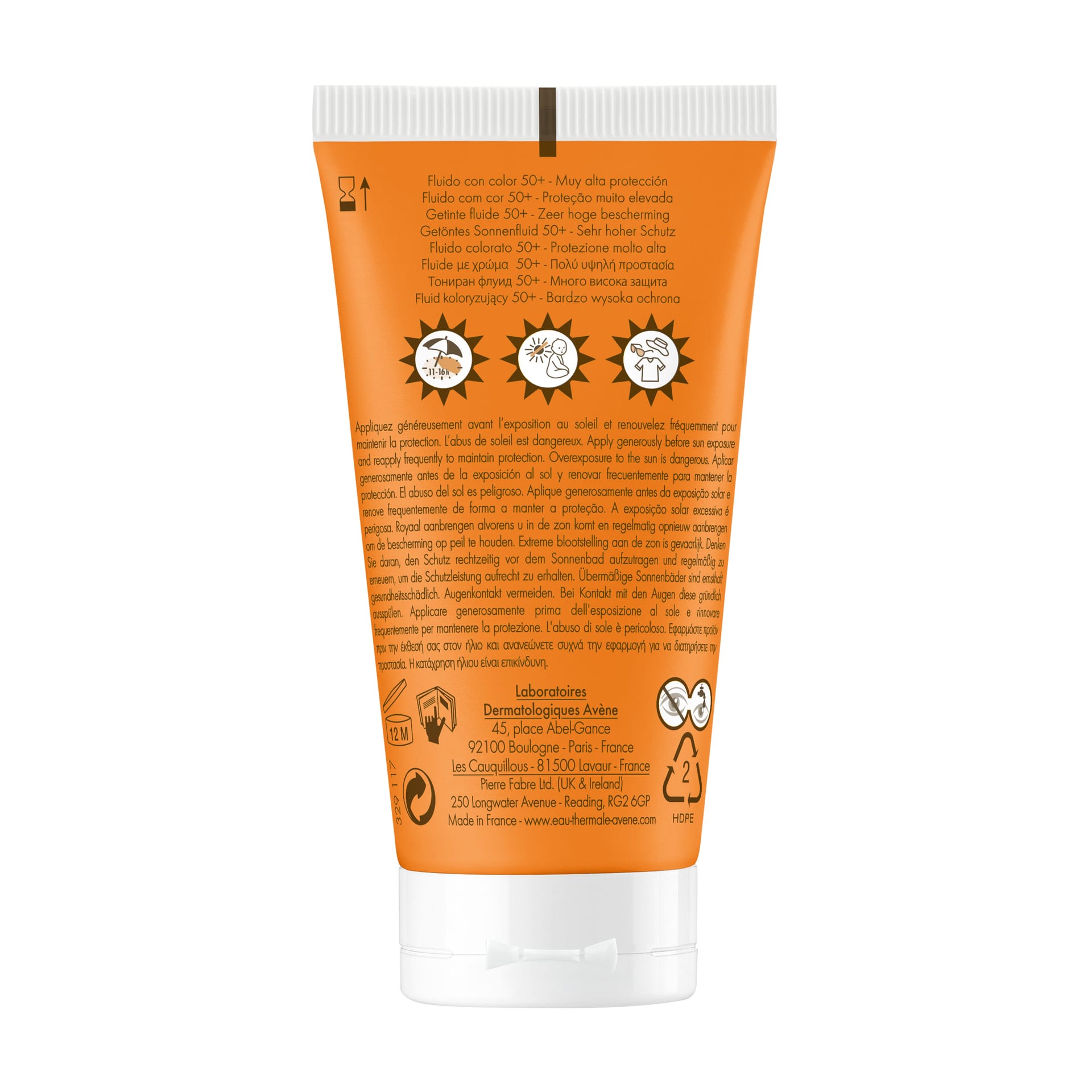 Солнцезащитный флюид с оттенком Eau Thermale Avene SPF 50+, 50 мл - фото 2