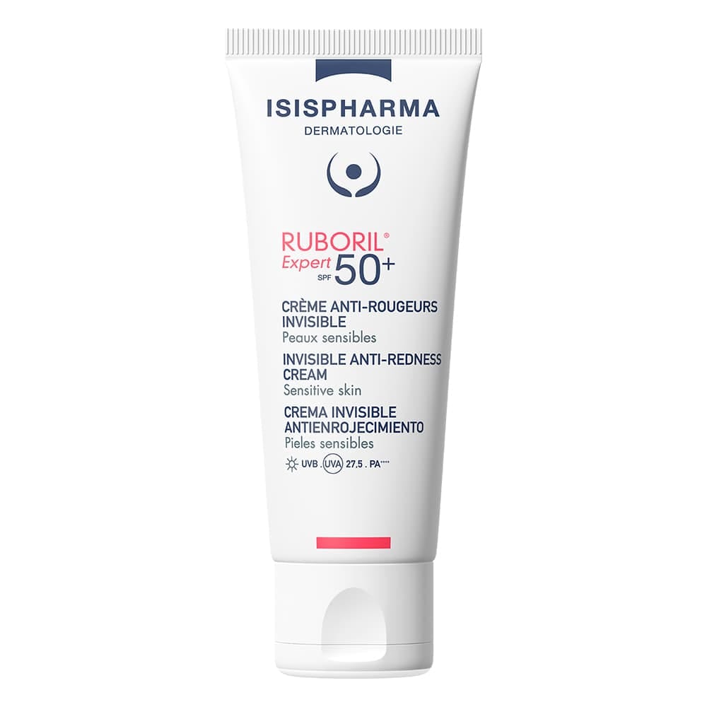 Isispharma Ruboril Expert SPF50+ Invisible крем для чувствительной кожи склонной к покраснению с SPF50+ без тона, 40 мл