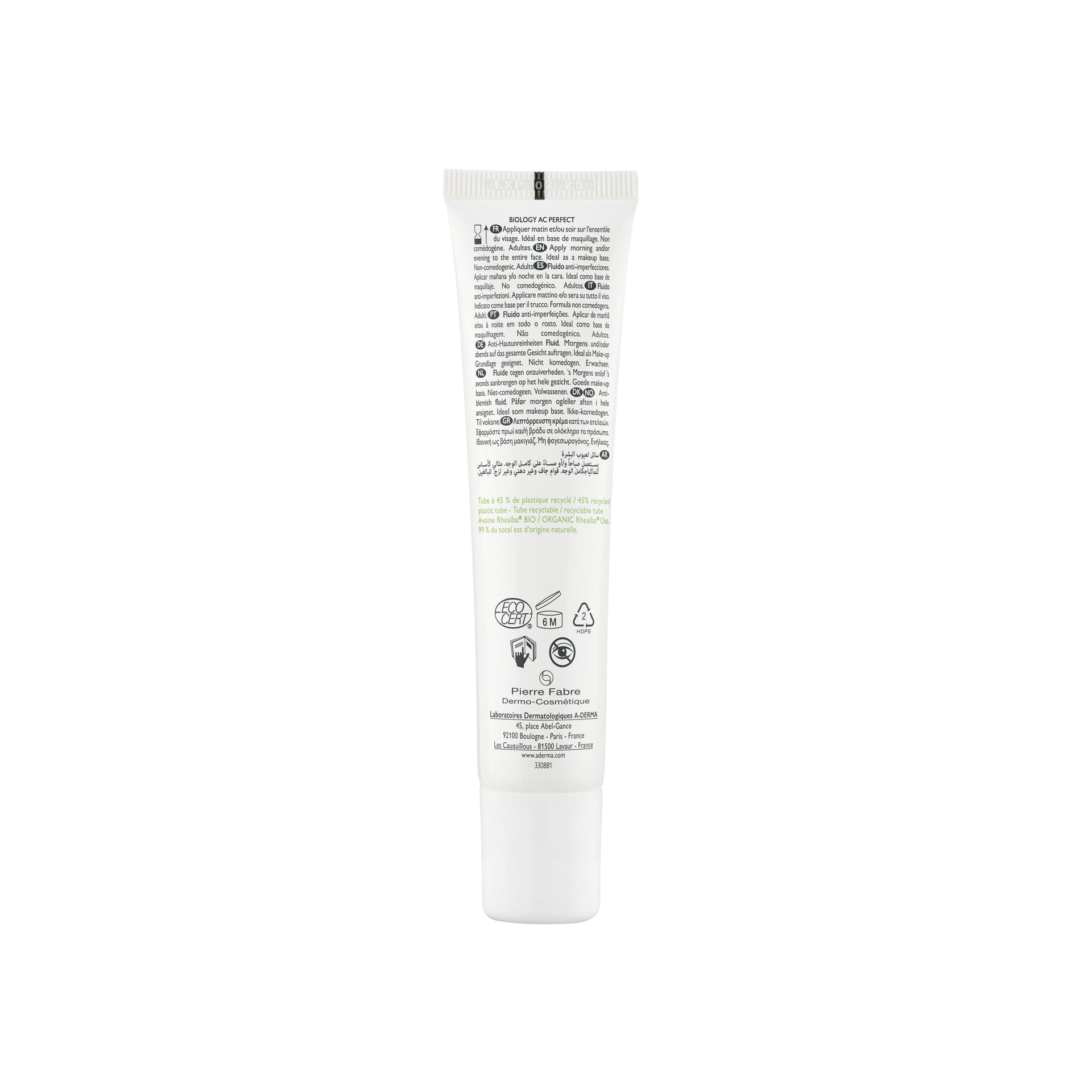Флюид для проблемной кожи A-Derma Biology AC Perfect, 40 мл - фото 2