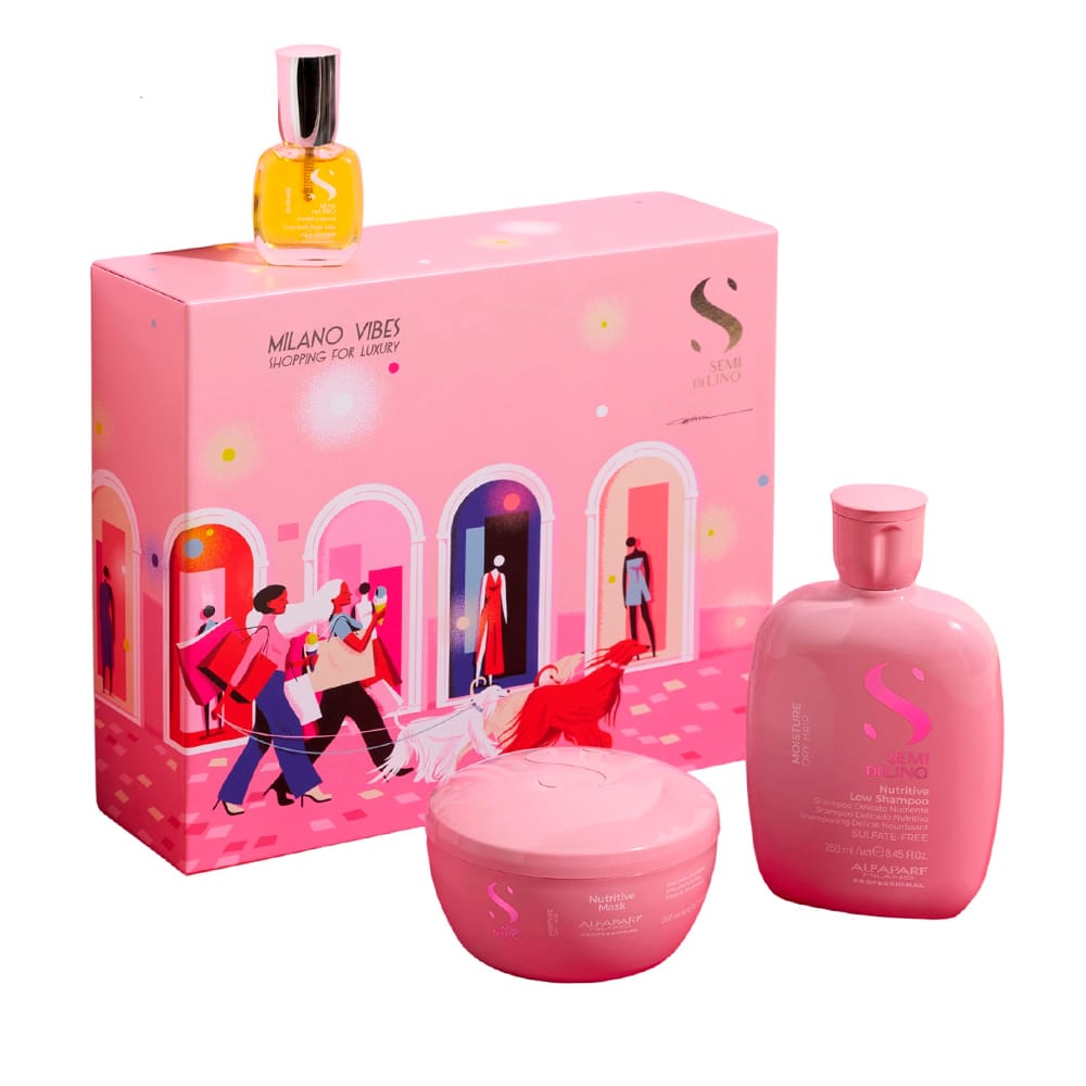 Набор SDL Holiday Kit Moisture 2025 (Шампунь питательный для сухих волос 250мл+Маска питательная для сухих волос 200мл+Сыворотка придающая блеск для всех типов волос 15мл)