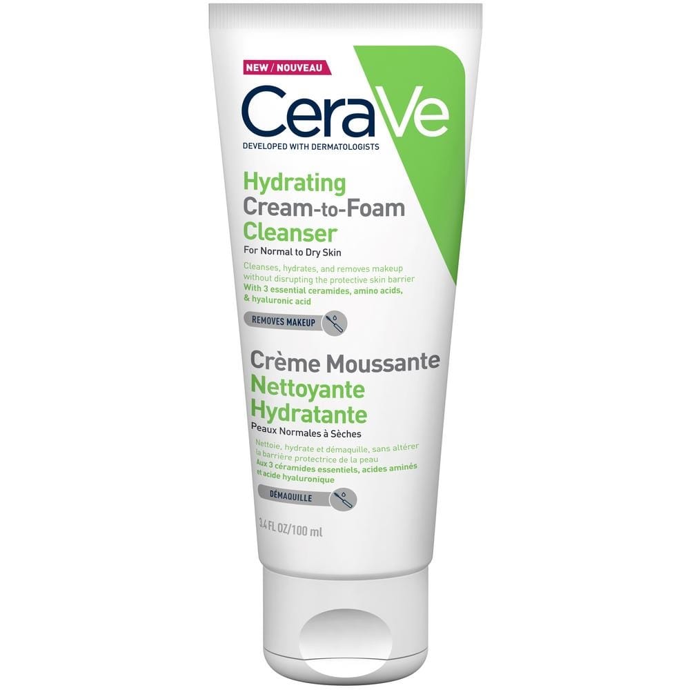 Крем-пенка CeraVe увлажняющая для умывания для нормальной и сухой кожи, 100 мл