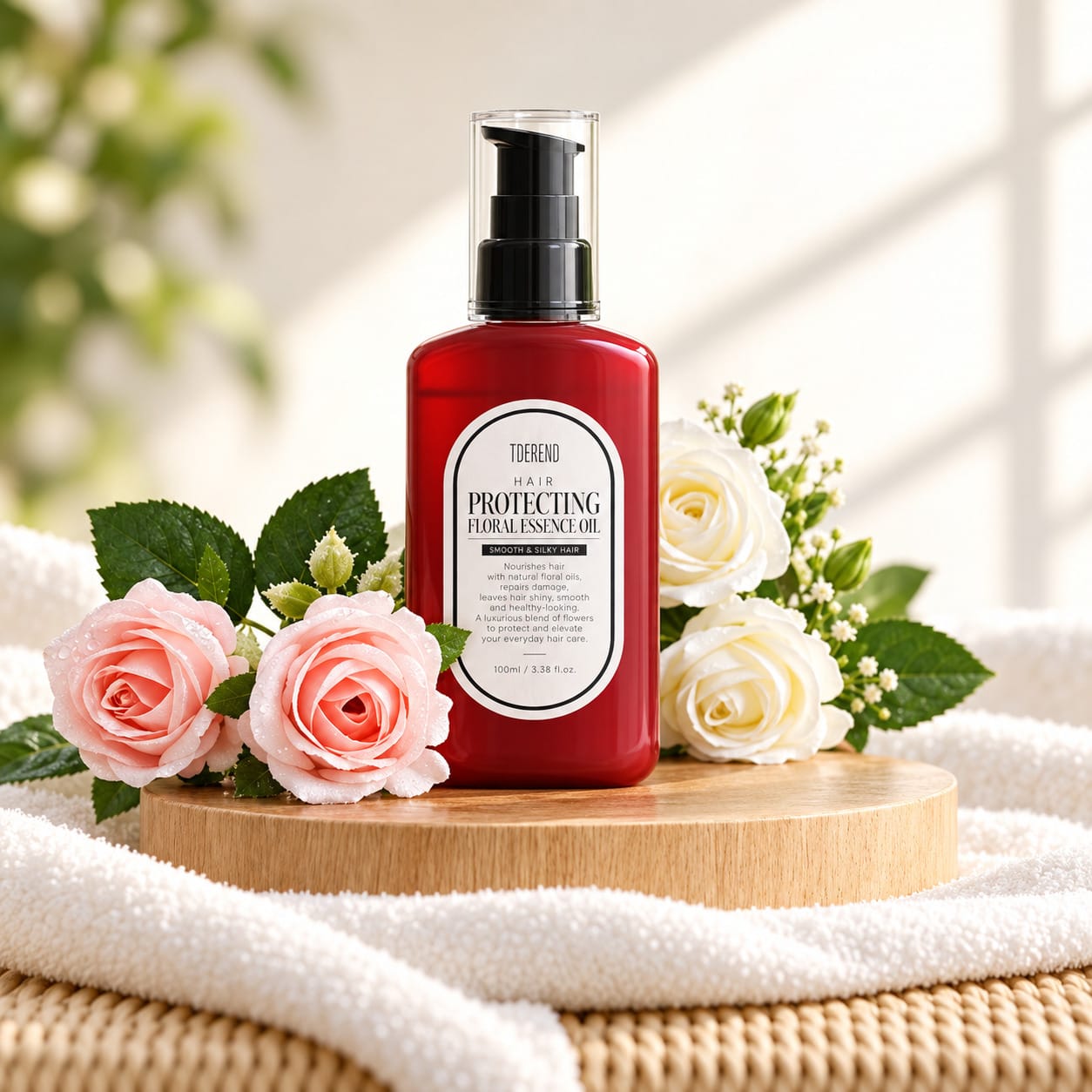 Эссенция для защиты и восстановления поврежденных волос Tenzero Hair Protecting Floral Essence Oil, 100 мл - фото 3