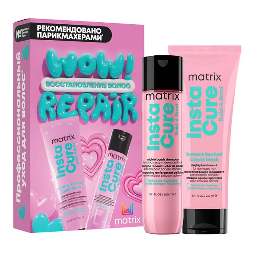 Matrix Total Results Insta Cure Build-A-Bond Набор (Шампунь 300 мл + Кондиционер 300 мл)