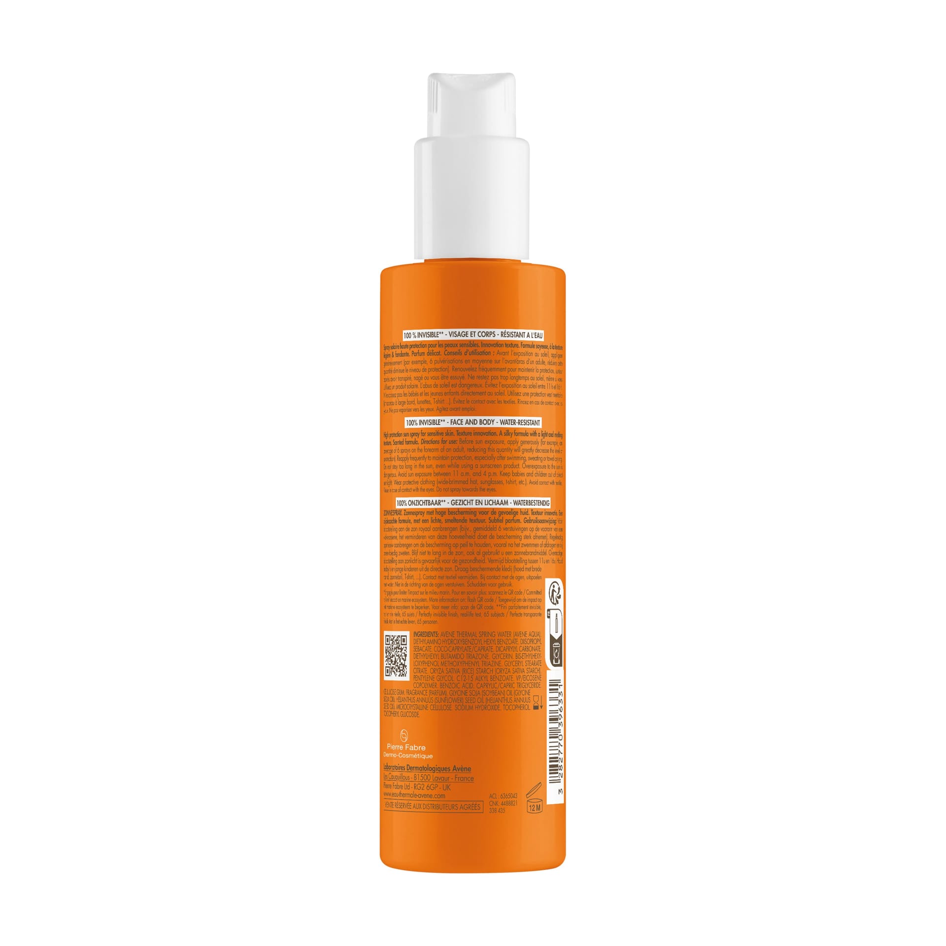 Avene Невидимый солнцезащитный спрей для чувствительной кожи Spf50, 200 мл - фото 2