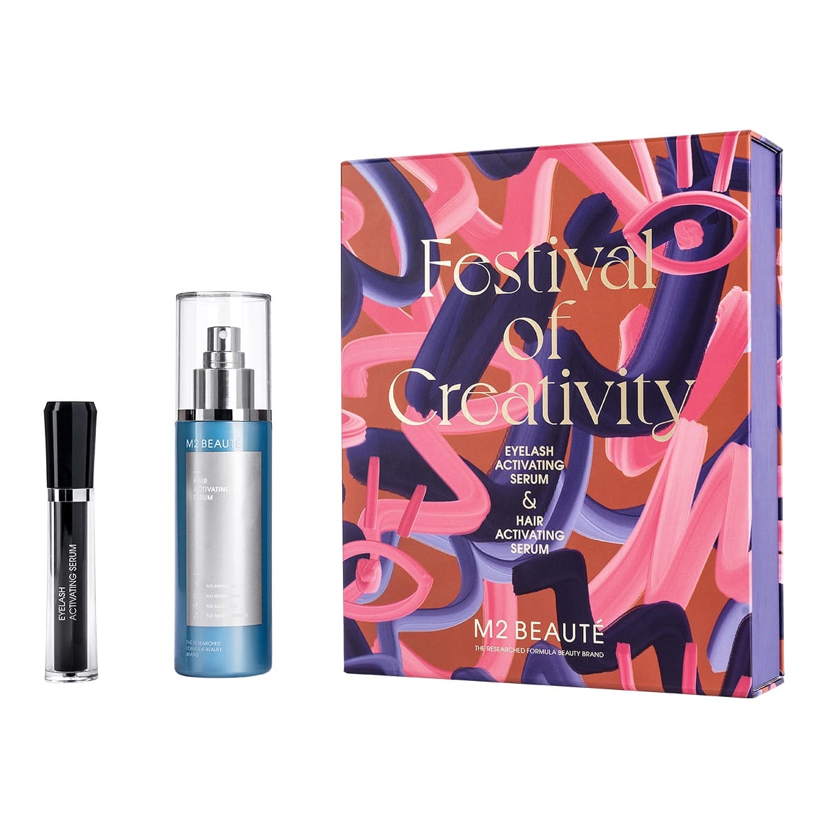 Набор (Сыворотка для роста и укрепления ресниц Eyelash Activating Serum, 4 мл + Сыворотка для стимуляции роста волос Hair Activating Serum, 120 мл)