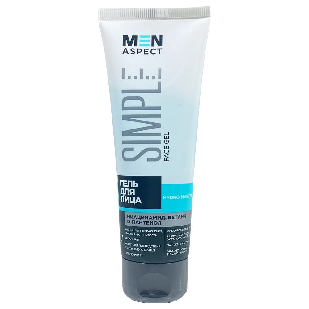 Гель для лица Modum Men Aspect Simple Hydro Master, 75 гр