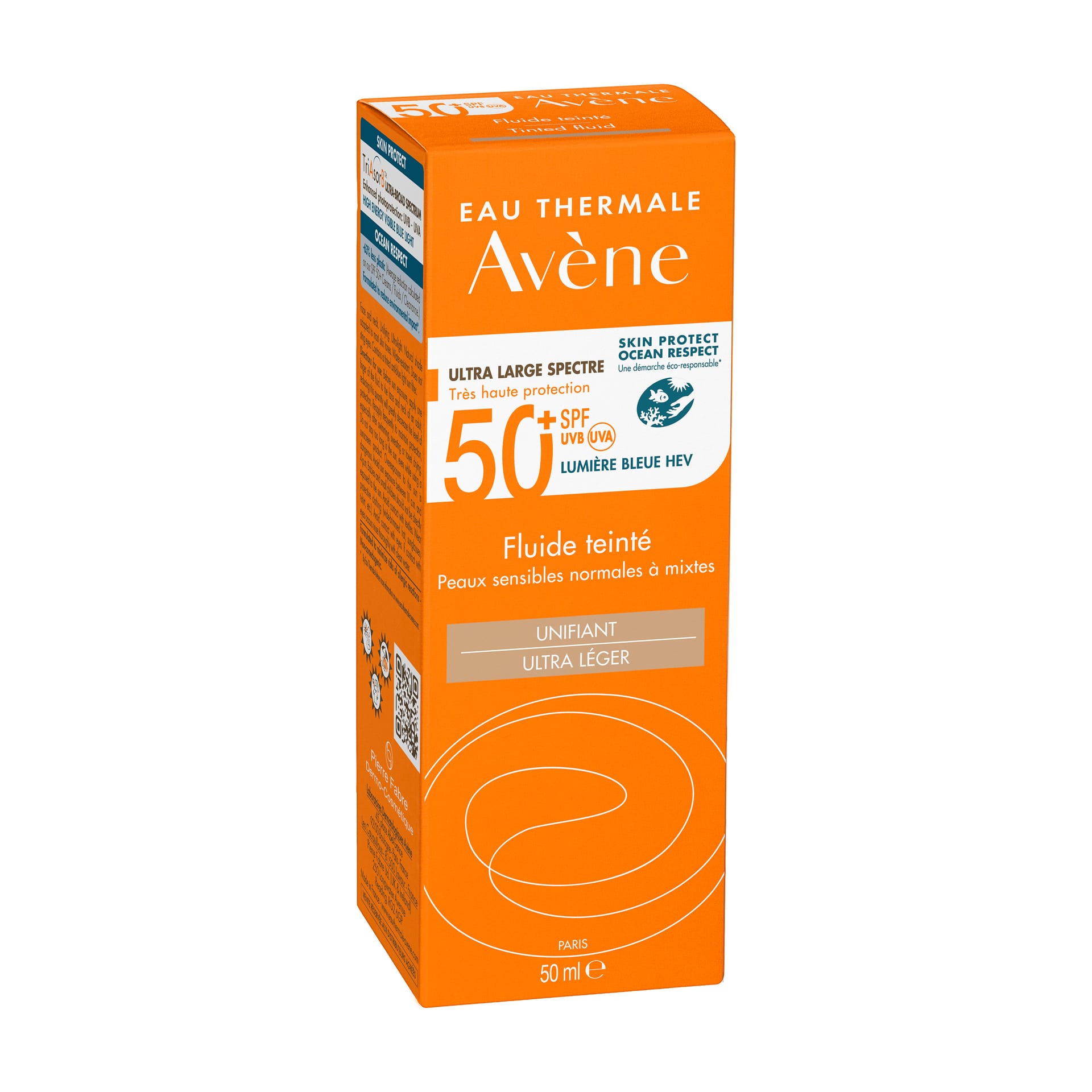 Солнцезащитный флюид с оттенком Eau Thermale Avene SPF 50+, 50 мл - фото 3