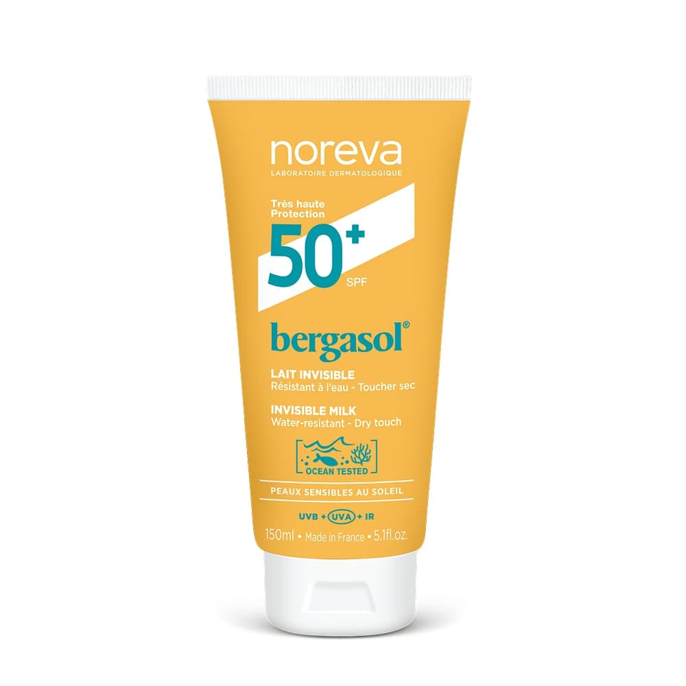 Noreva Бергасол Солнцезащитное молочко Spf 50+, 150 мл