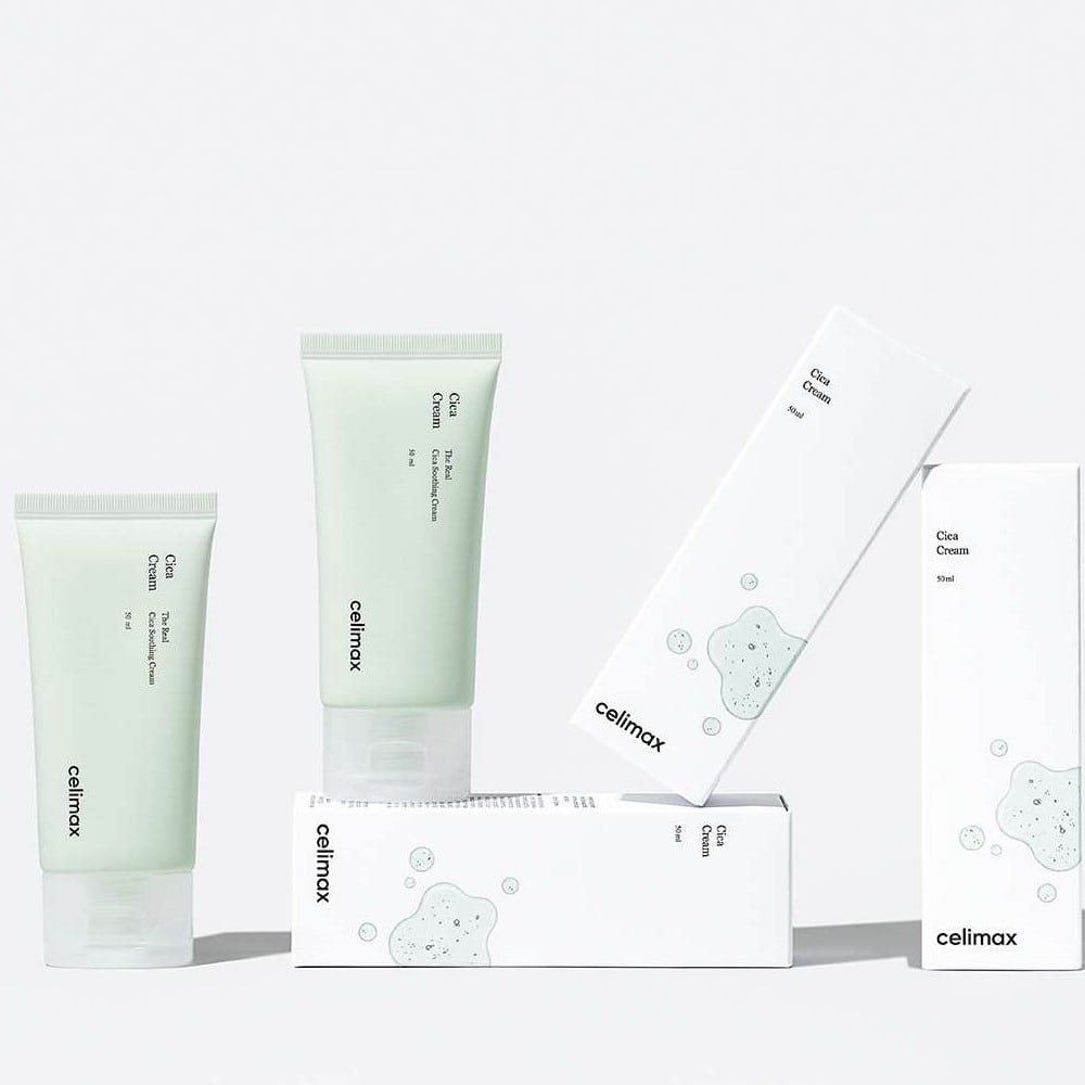 Успокаивающий крем для проблемной кожи с ниацинамидом Celimax The Real Cica Soothing Cream, 50 мл - фото 4
