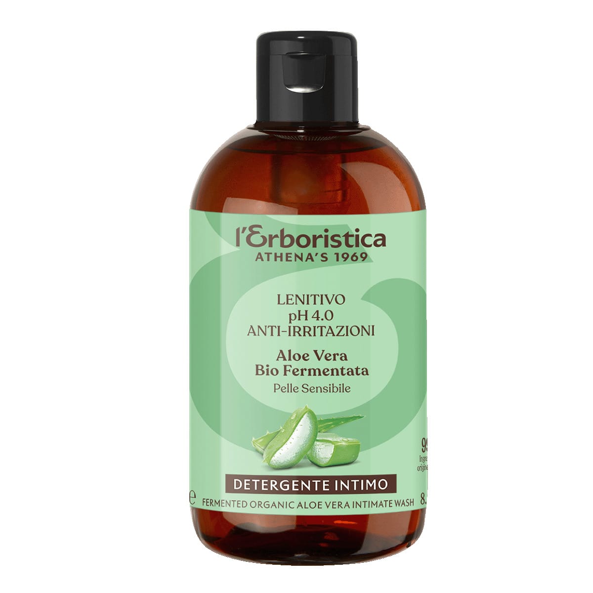 Гель для интимной гигиены с Алоэ Вера L'Erboristica Fermented Organic Aloe Vera Intimate Wash, 250 мл