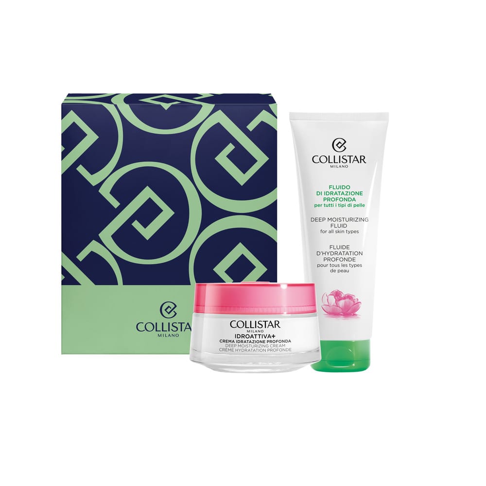 Набор косметический (Глубокоувлажняющий крем для лица Idroattiva+/Deep Moisturizing Cream,50мл+Флюид для тела глубокого увлажнения для всех типов кожи Deep Moisturizing Fluid,100мл)