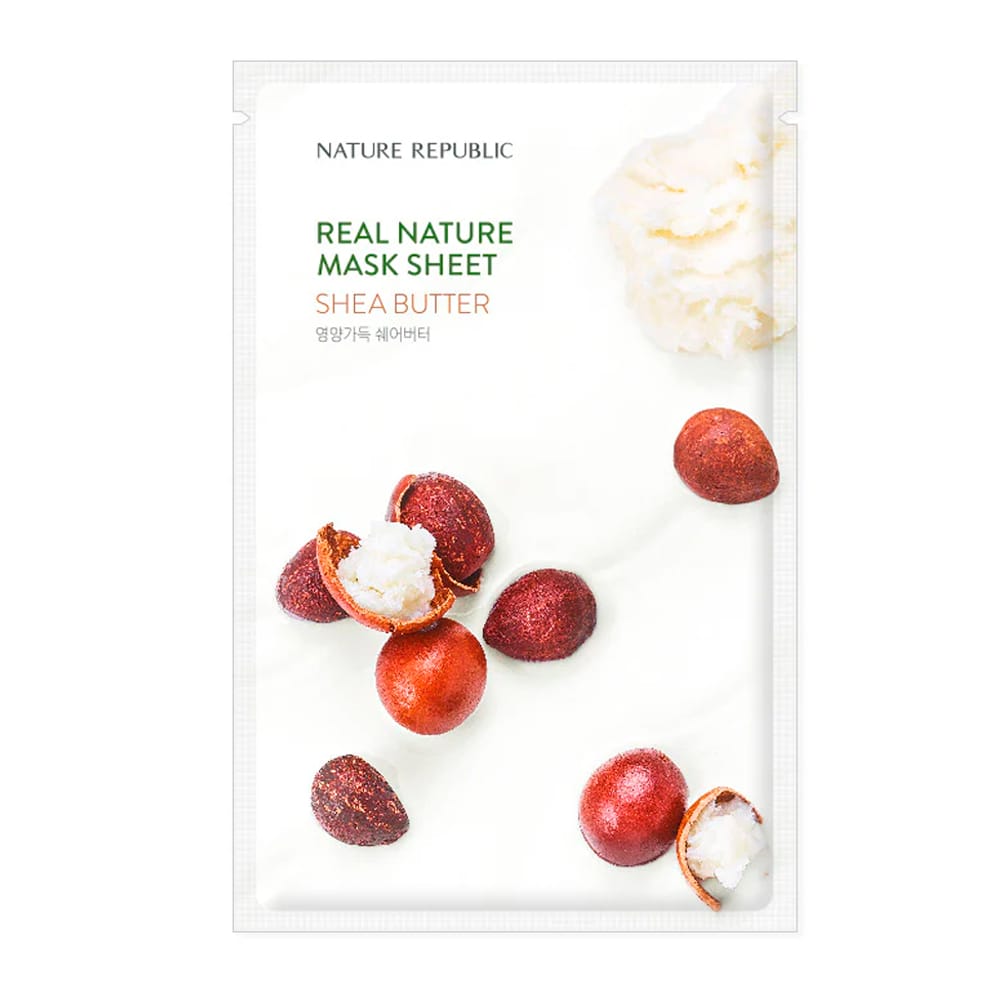 Питательная тканевая маска для лица Real Nature Mask Sheet Shea Butter, 23 мл