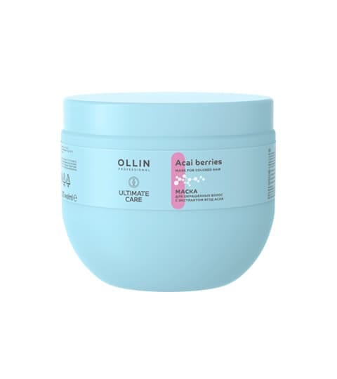 Ollin Ultimate Care Маска для окрашенных волос с экстрактом ягод асаи, 500 мл