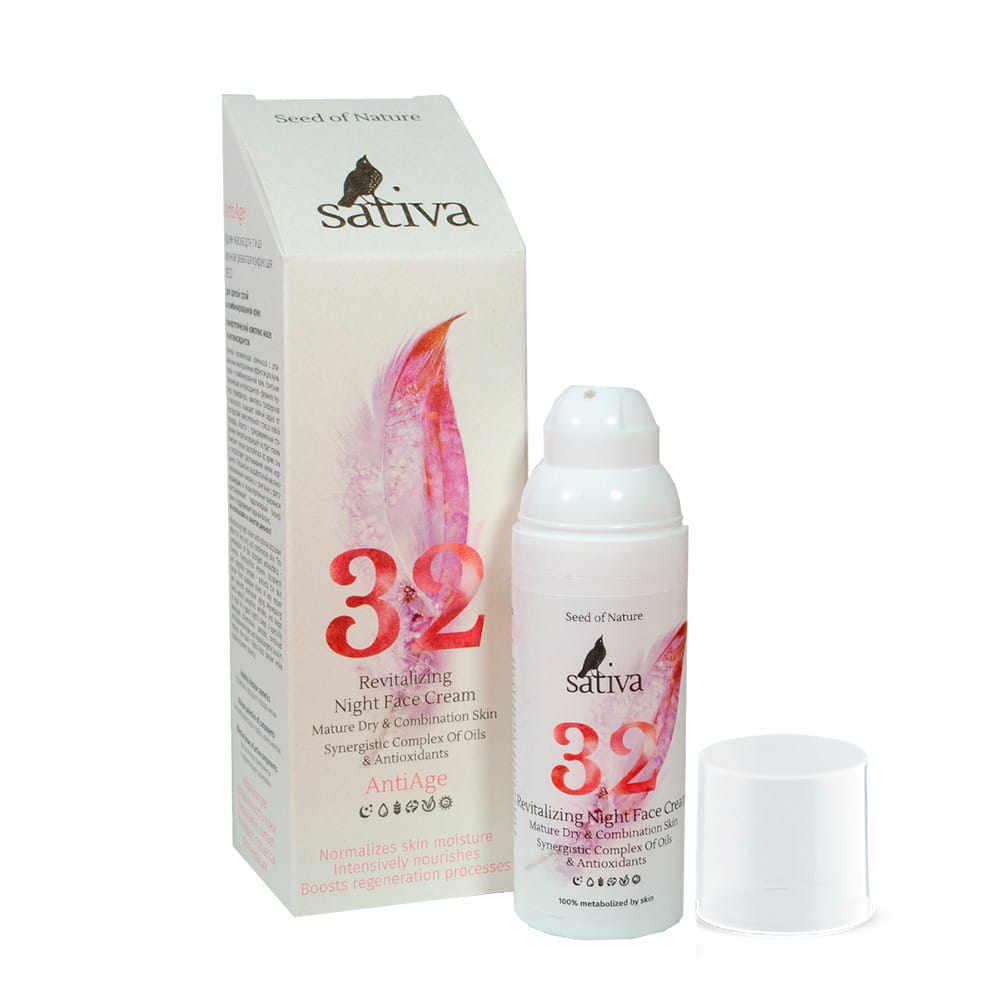 Крем-маска для лица ночная ревитализирующая Revitalizing Night Face Cream №32, 50 мл