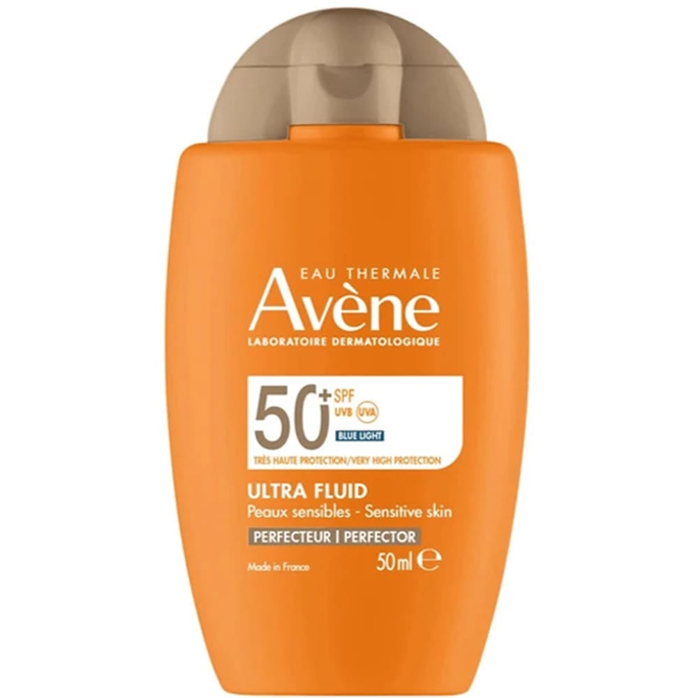 Ультралегкий солнцезащитный флюид-перфектор для лица SPF 50+, 50 мл