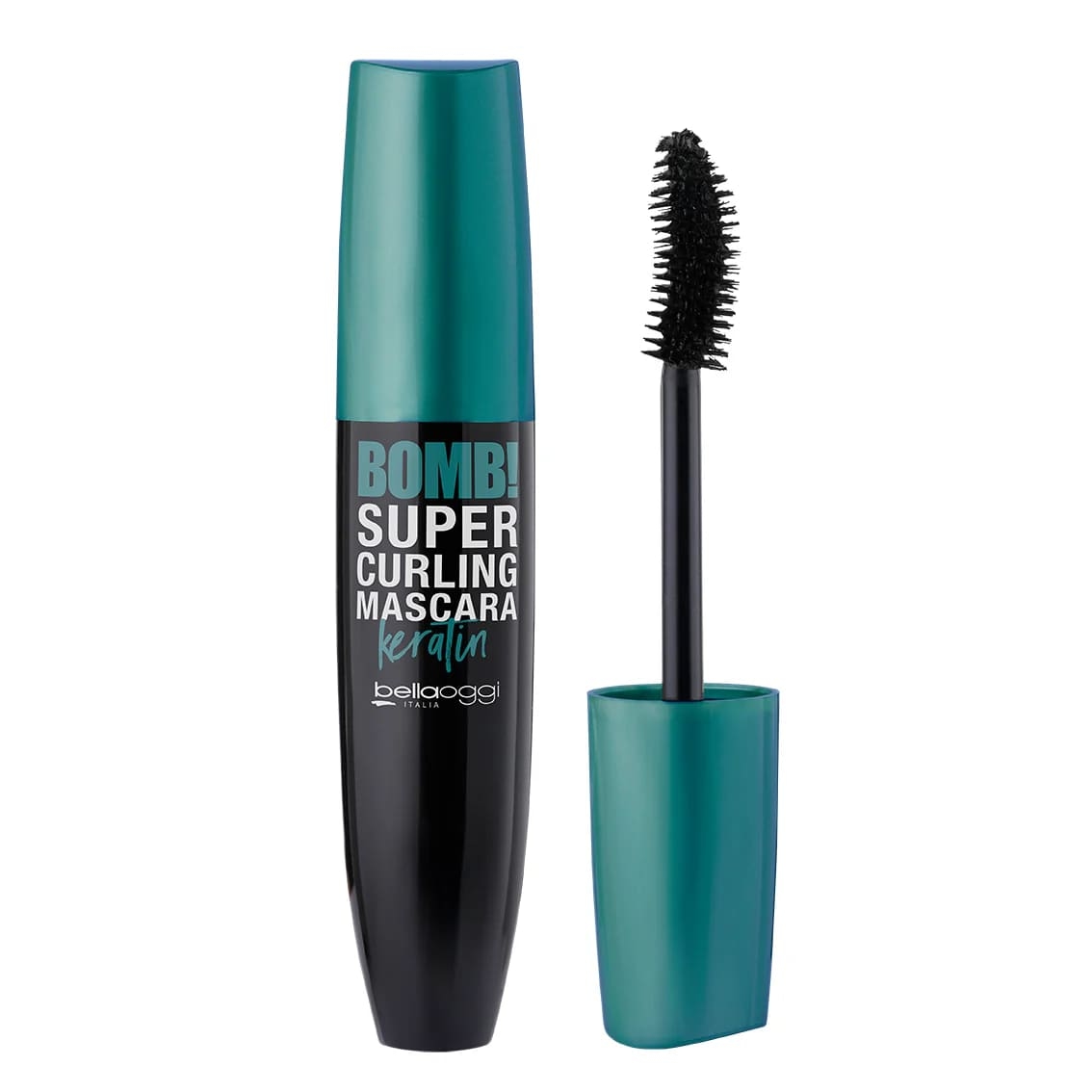 Подкручивающая тушь для ресниц Bomb! Super Curling Mascara keratin, тон 001 12,5мл