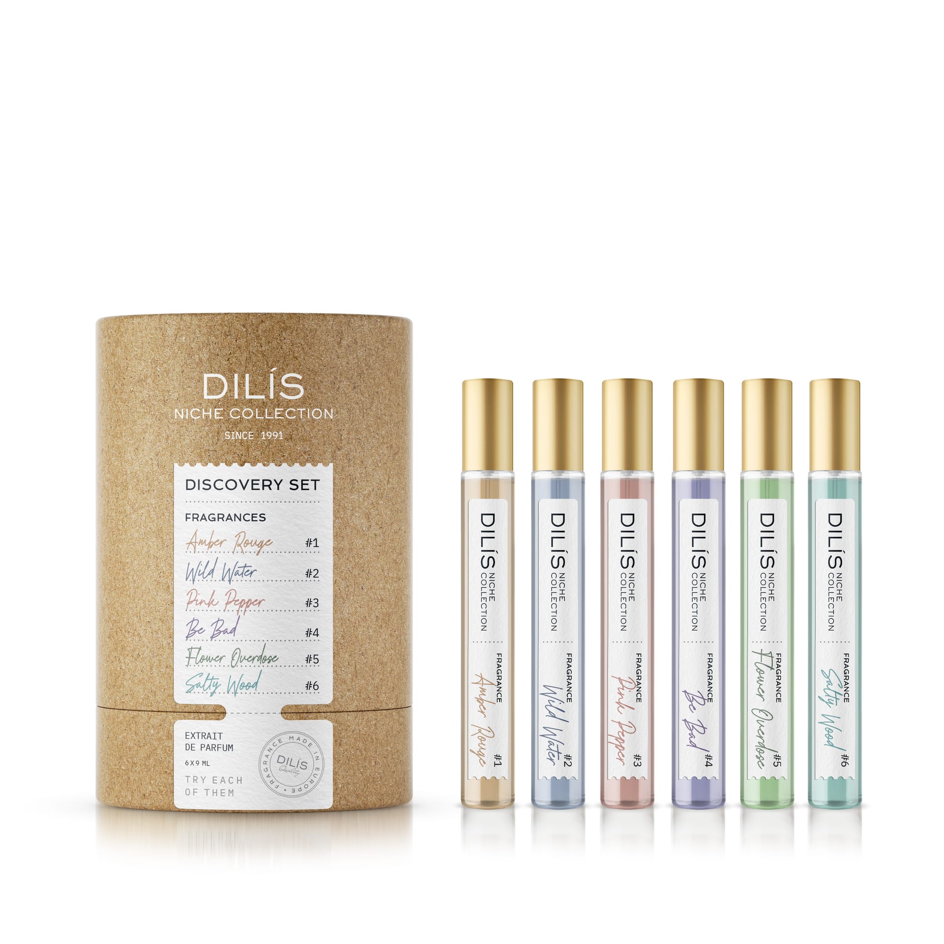 Парфюмерный набор "Dilis Niche Collection" (6шт по 9мл)