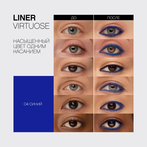 Карандаш-каял для глаз устойчивый гелевый Liner Virtuose Kajal - фото 3