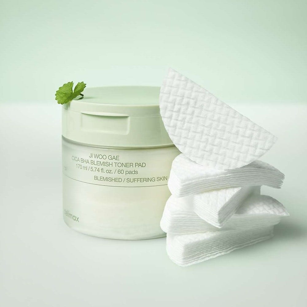 Тонер-пэды против несовершенств кожи с кислотами Celimax Ji Woo Gae Cica Bha Blemish Toner Pad, 170мл/60шт - фото 7