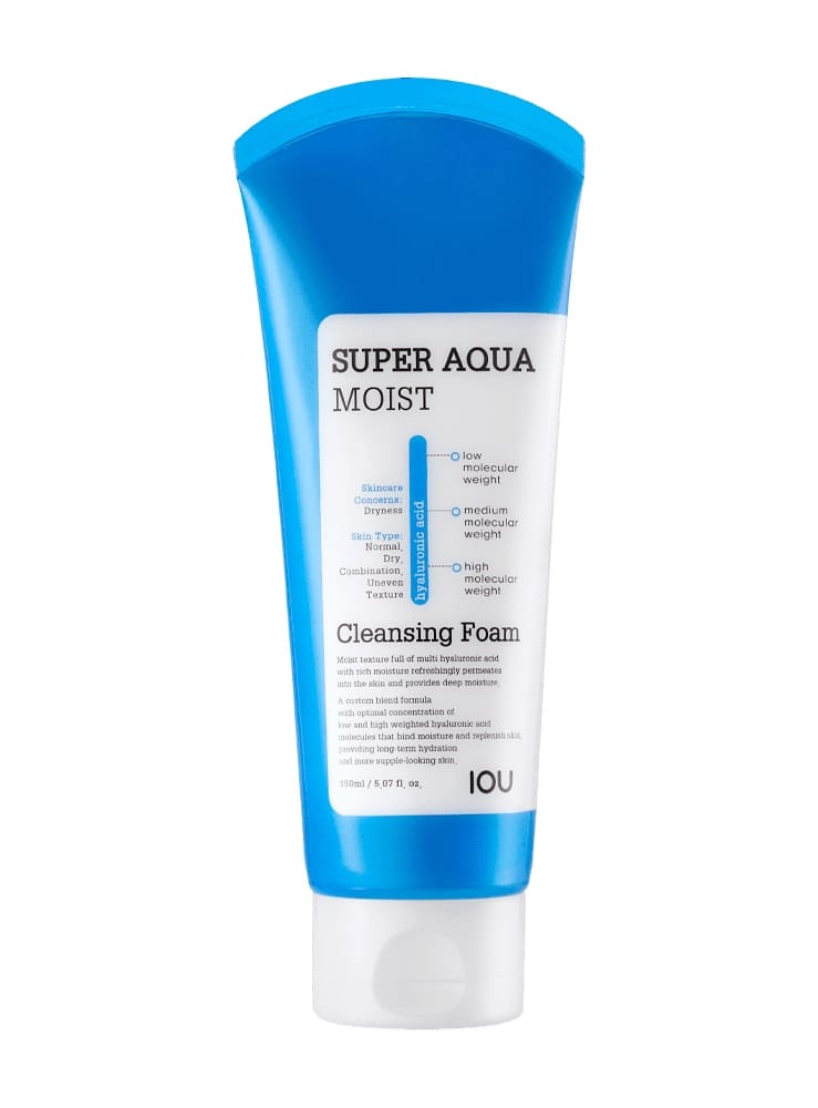 Увлажняющая пенка для умывания IOU Super Aqua Moist Cleansing Foam, 150 мл